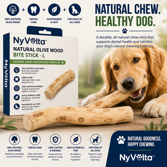 Nyvolta™ Natural Olive Wood Chew Stick