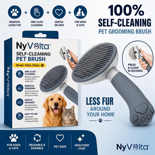 Nyvolta™ Self-Cleaning Pet Brush